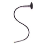 Manguera plástica negra con cabeza plástica