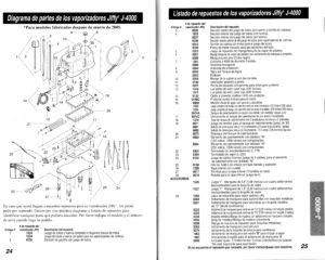 diagrama de partes J-4000